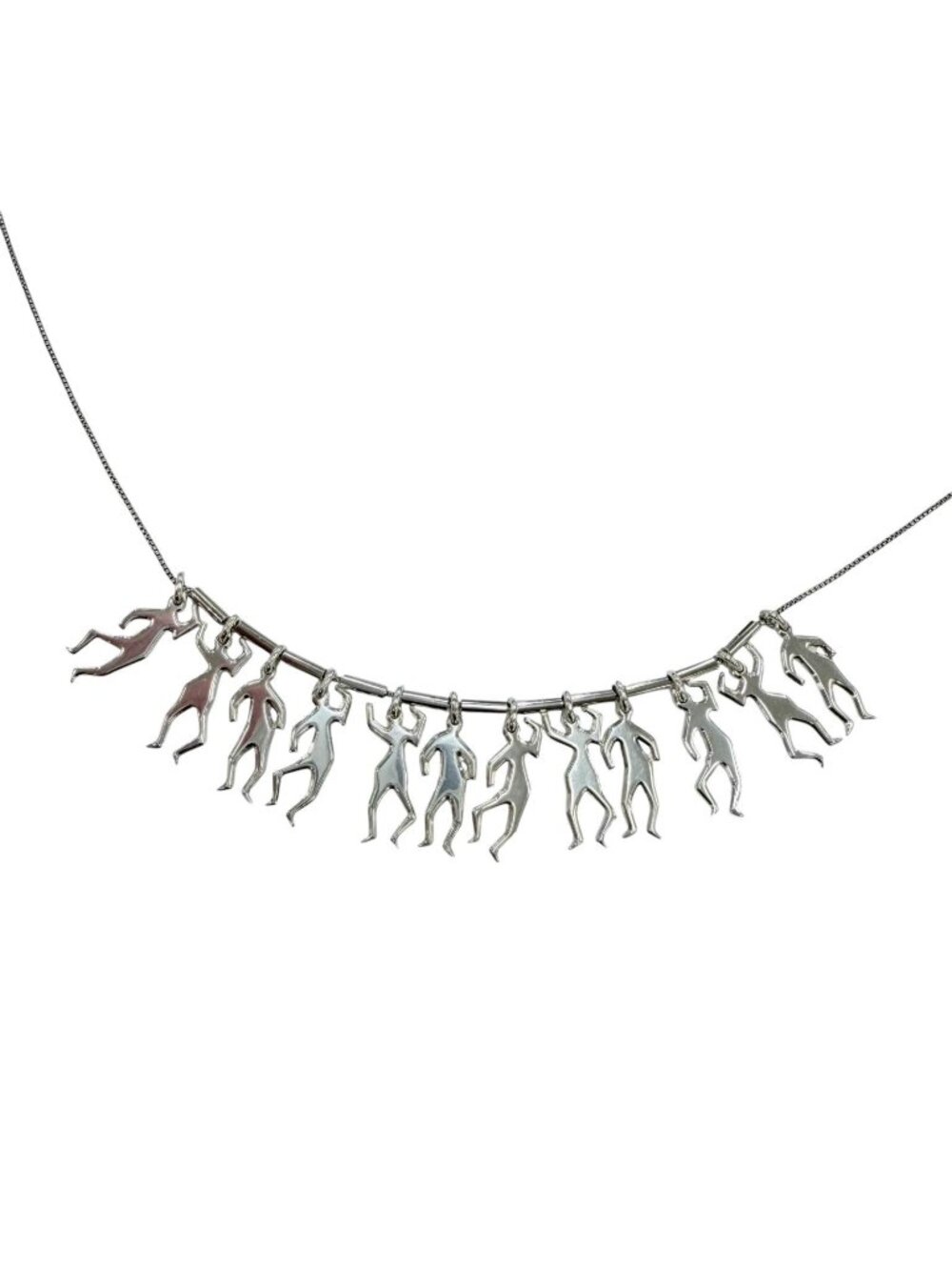 Bottega Veneta Long Necklace Silver